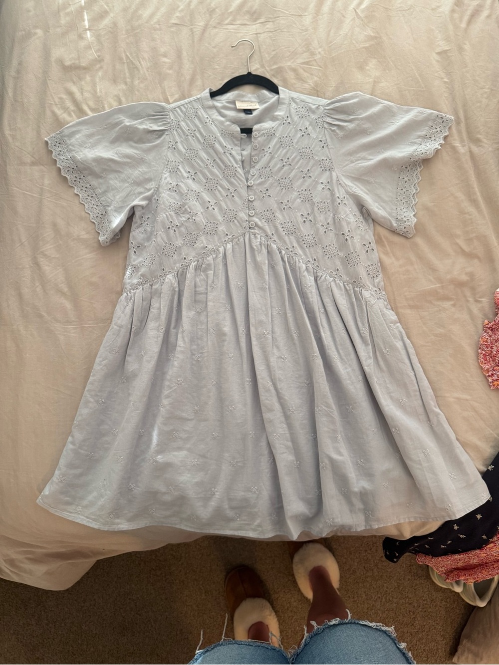 Universal Thread Lavender Eyelet Cotton Dress